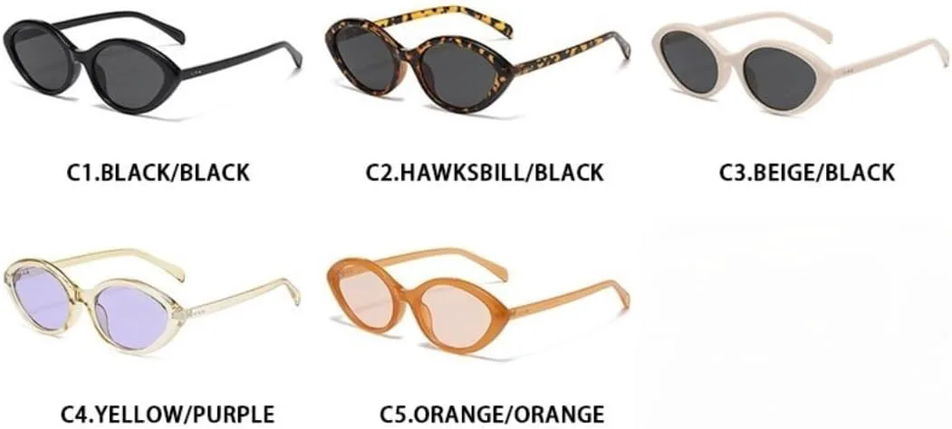 

Солнцезащитные очки UV400, овальная оправа с леопардовым принтом, маленькая, линзы конфетных цветов, для женщин и мужчин, для спорта и вождения, Hawksbill Black