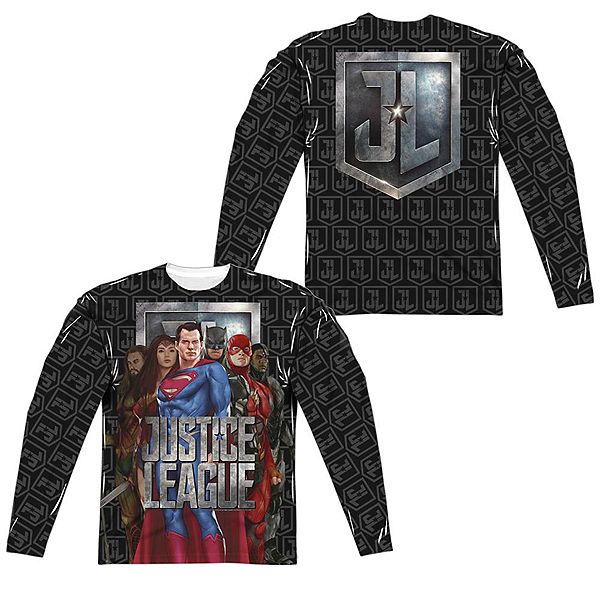 

Футболка с длинным рукавом adult poly crew justice league movie the league Licensed Character