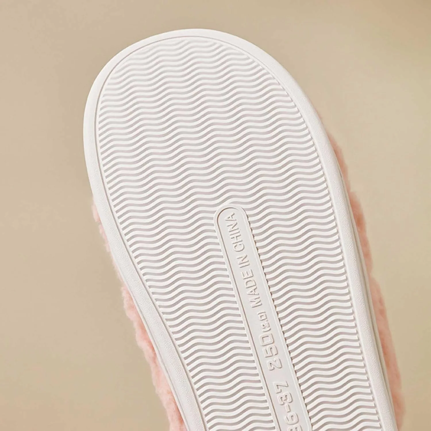 Вязаные тапочки унисекс с косами - мягкие тапочки с флисовой подкладкой для мужчин и женщин. Хорошие и теплые тапочки на зиму Puramala, розовый — фото 4