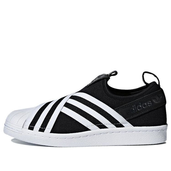 

Кроссовки суперзвезда слип-он Adidas, черный