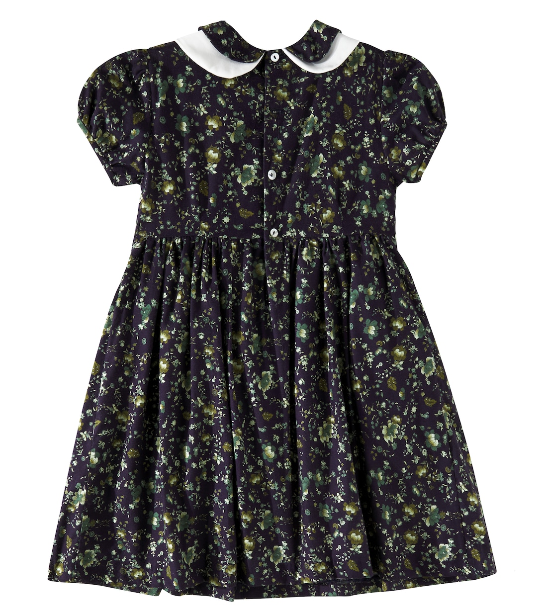 Платье Arcadia из хлопка с цветочным принтом и сборками La Coqueta, Navy Floral — фото 3