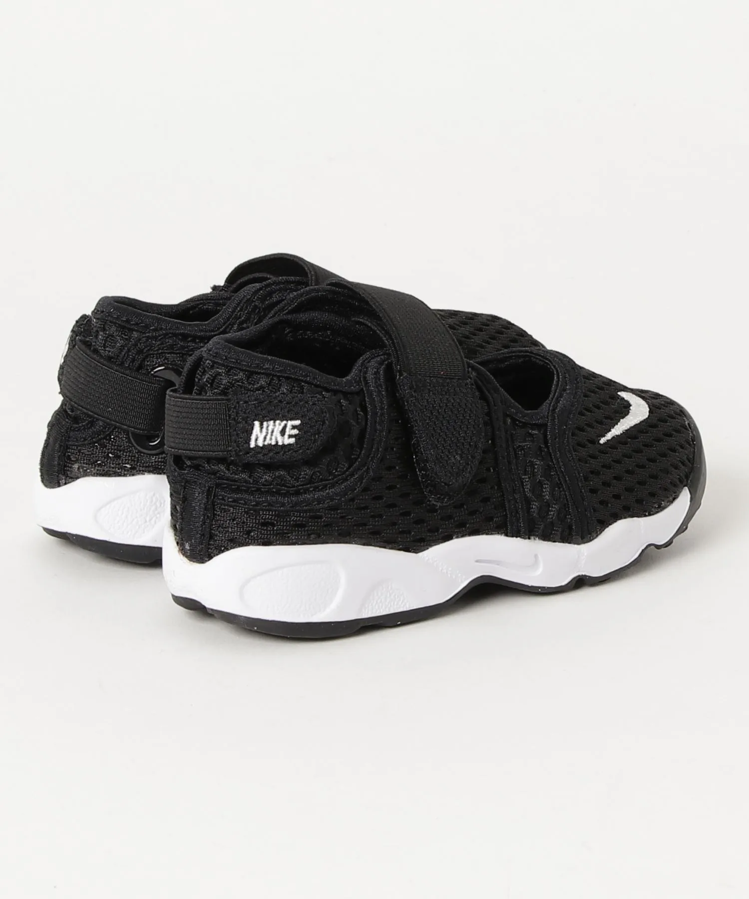 Детские кроссовки с ремешком на липучке Little Rift NIKE чёрные — фото 2
