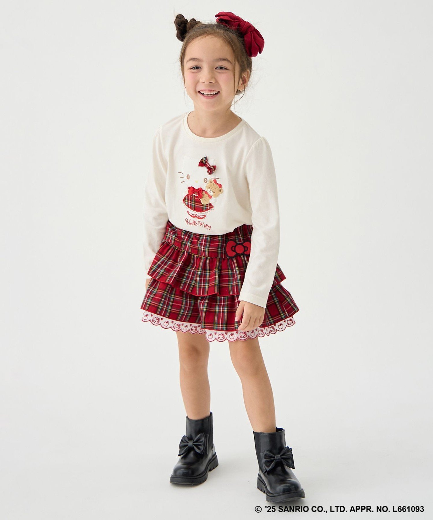 Футболка с длинными рукавами и аппликацией ANY KIDS, Off-white [001] — фото 4