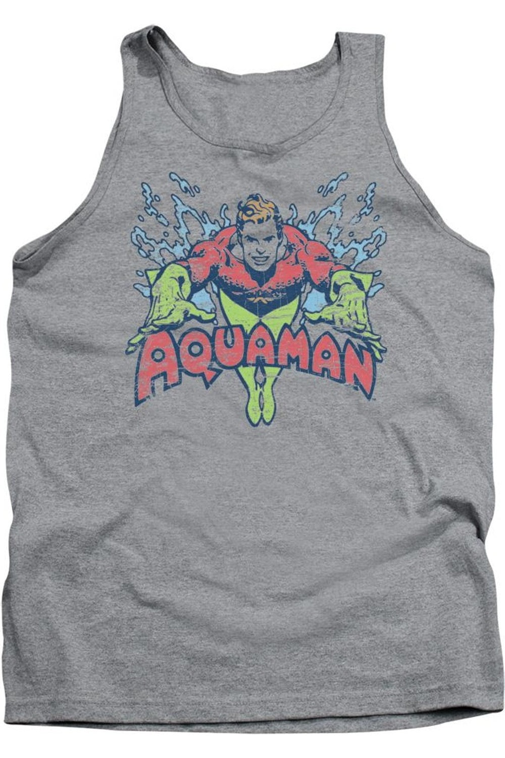 

Майка для взрослых DC Comics Splish Splash Gildan, цвет athletic heather