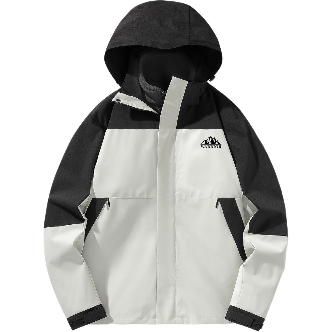 

Куртка Unisex Hooded Thickened Hard Shell WARRIOR, айвори белый