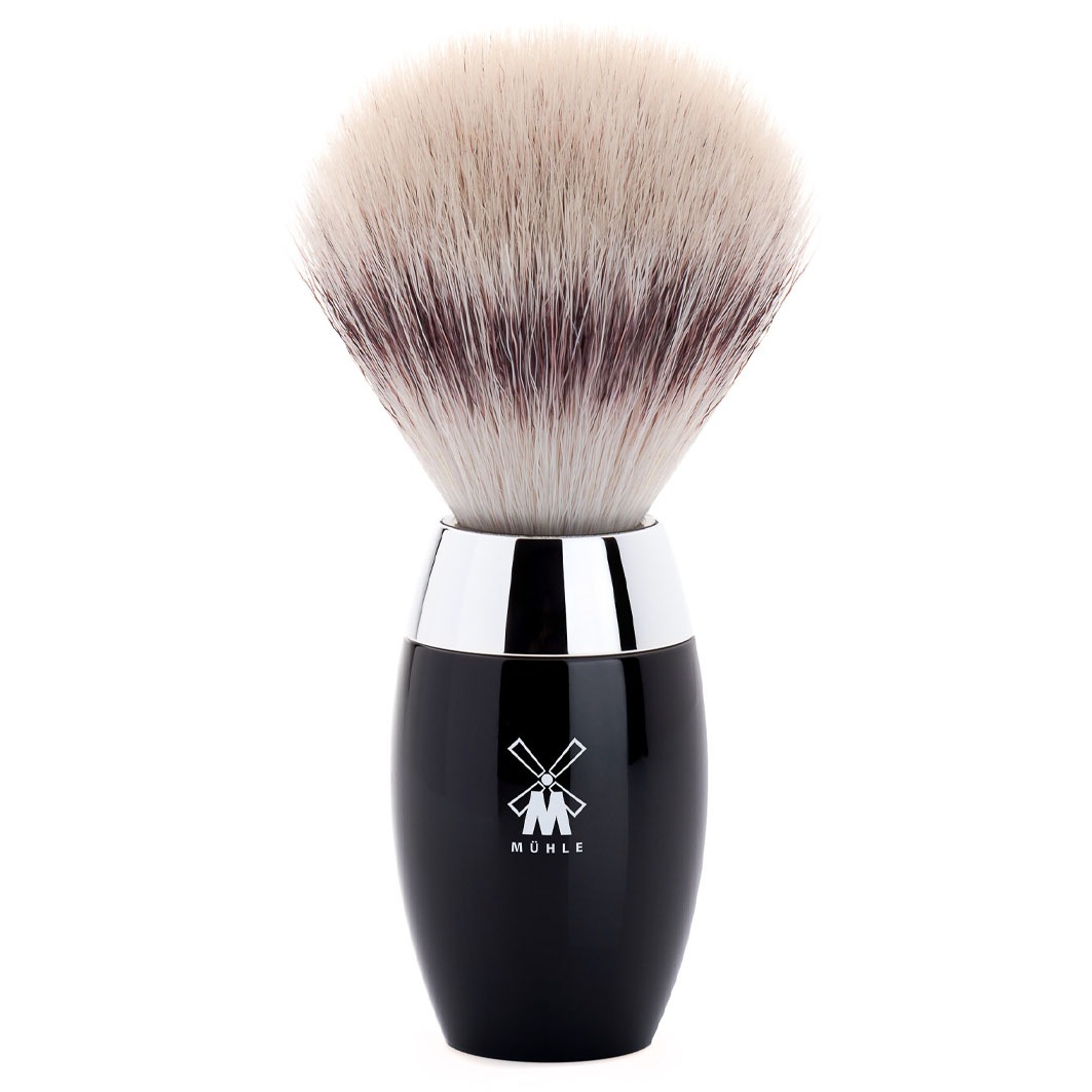 

Помазок для бритья kosmo rasierpinsel, silvertip fibre Muehle, griffmaterial edelharz schwarz