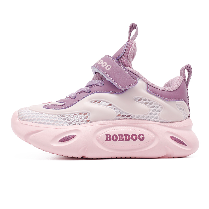 

Дышащая поддерживающая обувь Rebound с низким верхом для детей BOBDOG, фиолетовый/розовый