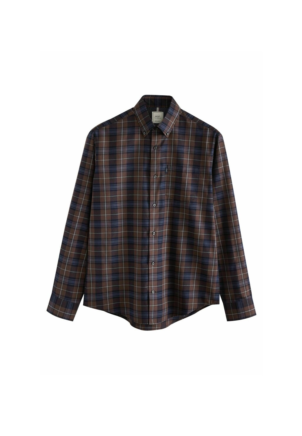 

Рубашка EASY IRON BUTTON DOWN OXFORD Next, коричневый