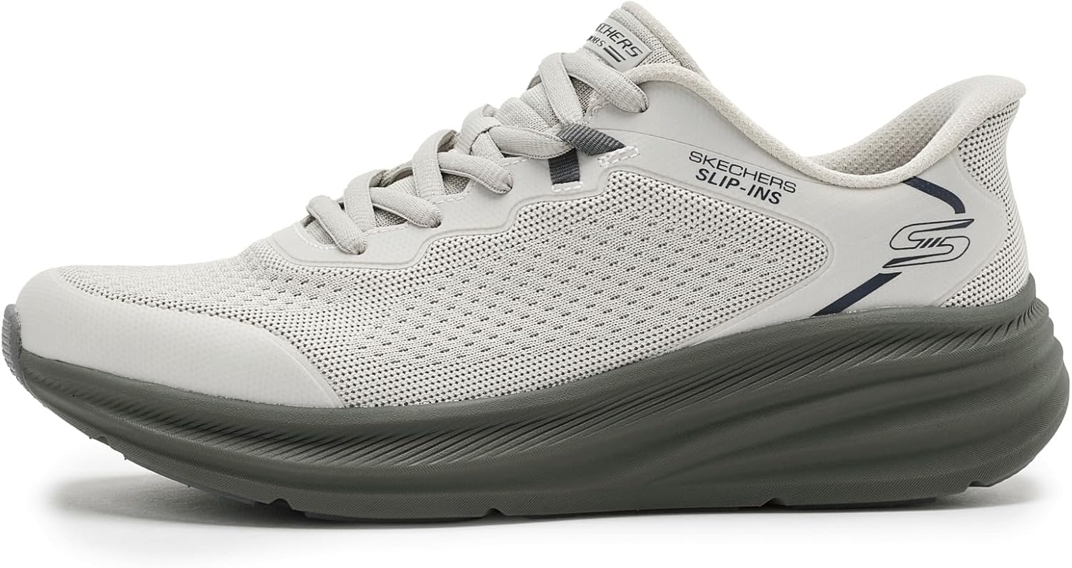 Мужские кроссовки Skechers Bobs Skillz Slip-ins, оливковый — фото 4