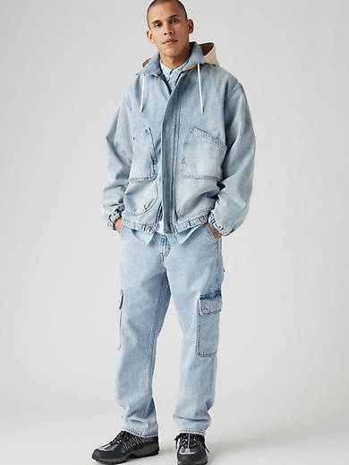 

568 Свободные прямые мужские джинсы карго Levi's, цвет My Pockets Full - Light Wash - Non-Stretch