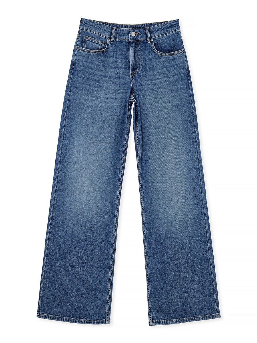 

Джинсы NA-KD Wide leg Jeans, синий деним