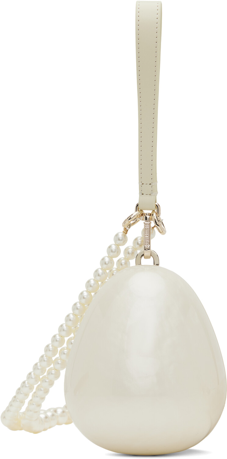 

Сумка для яиц Off-White Micro Pearl Simone Rocha, Pearl/Pearl, Белый, Сумка для яиц Off-White Micro Pearl Simone Rocha, Pearl/Pearl