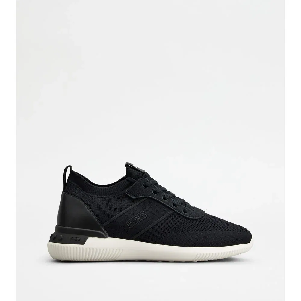 No_Code Knit in Technical Fabric and Leather TOD's, черный