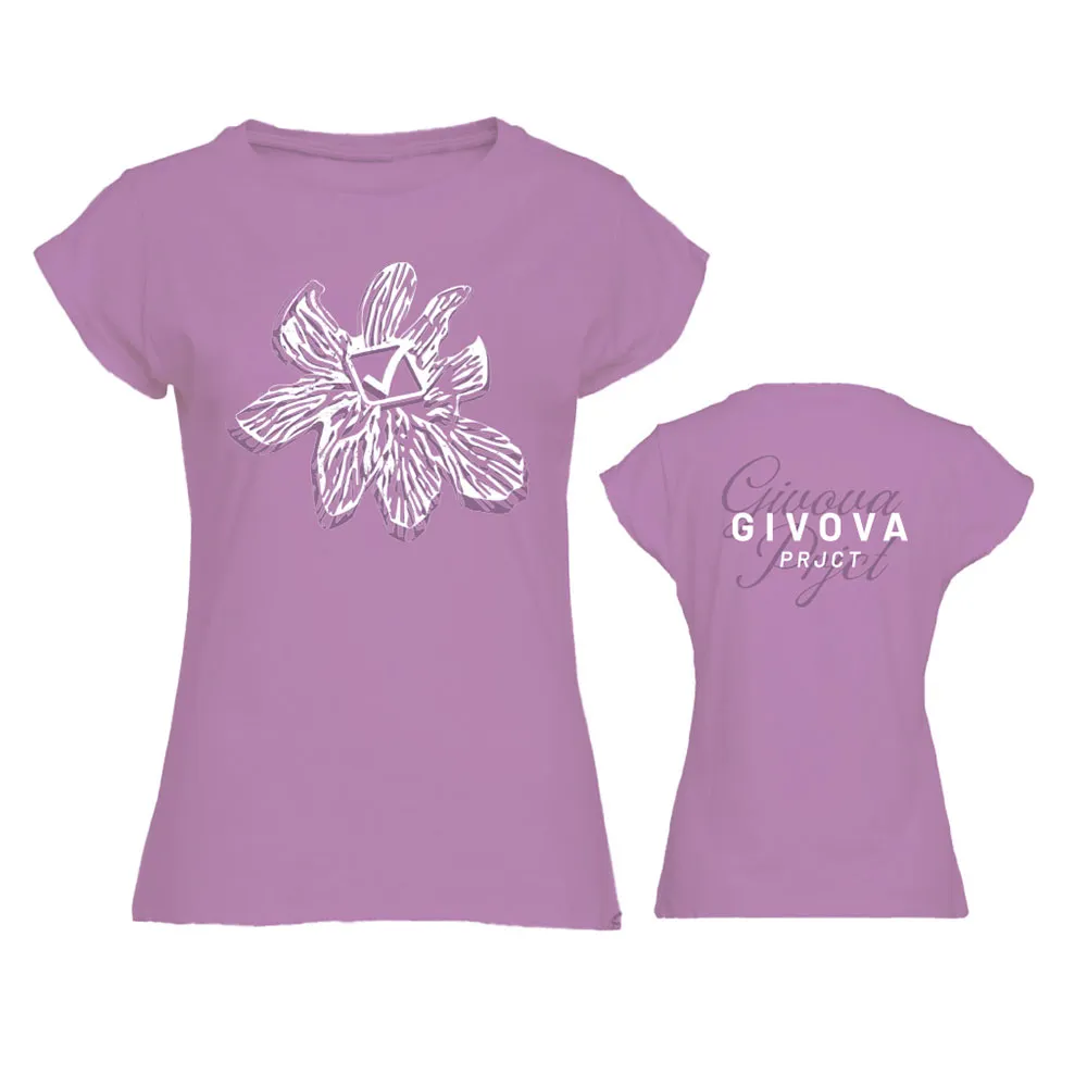 

Футболка с коротким рукавом спортивная Givova Floral, розовый