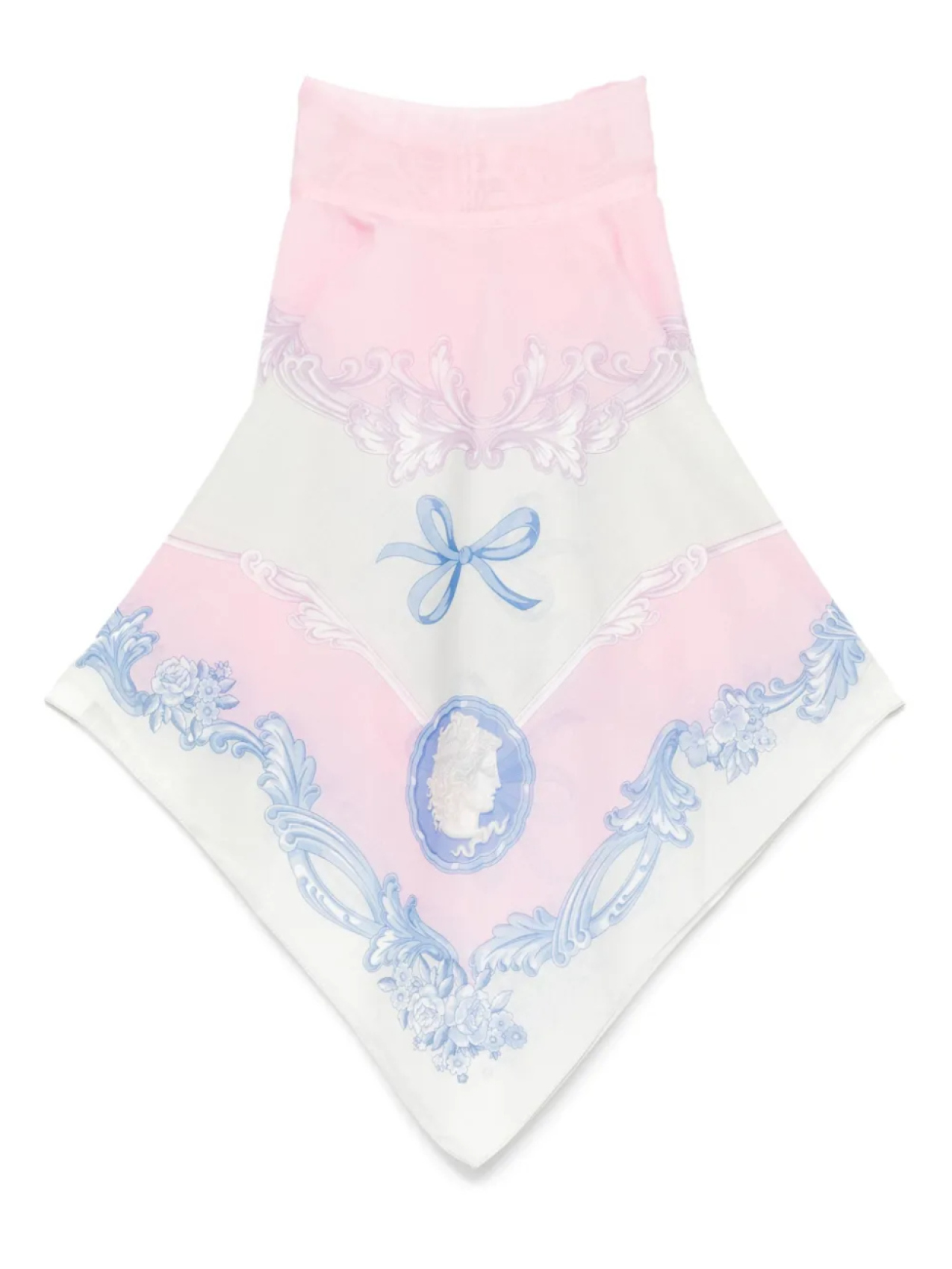 

Топ с принтом Versace, розовый