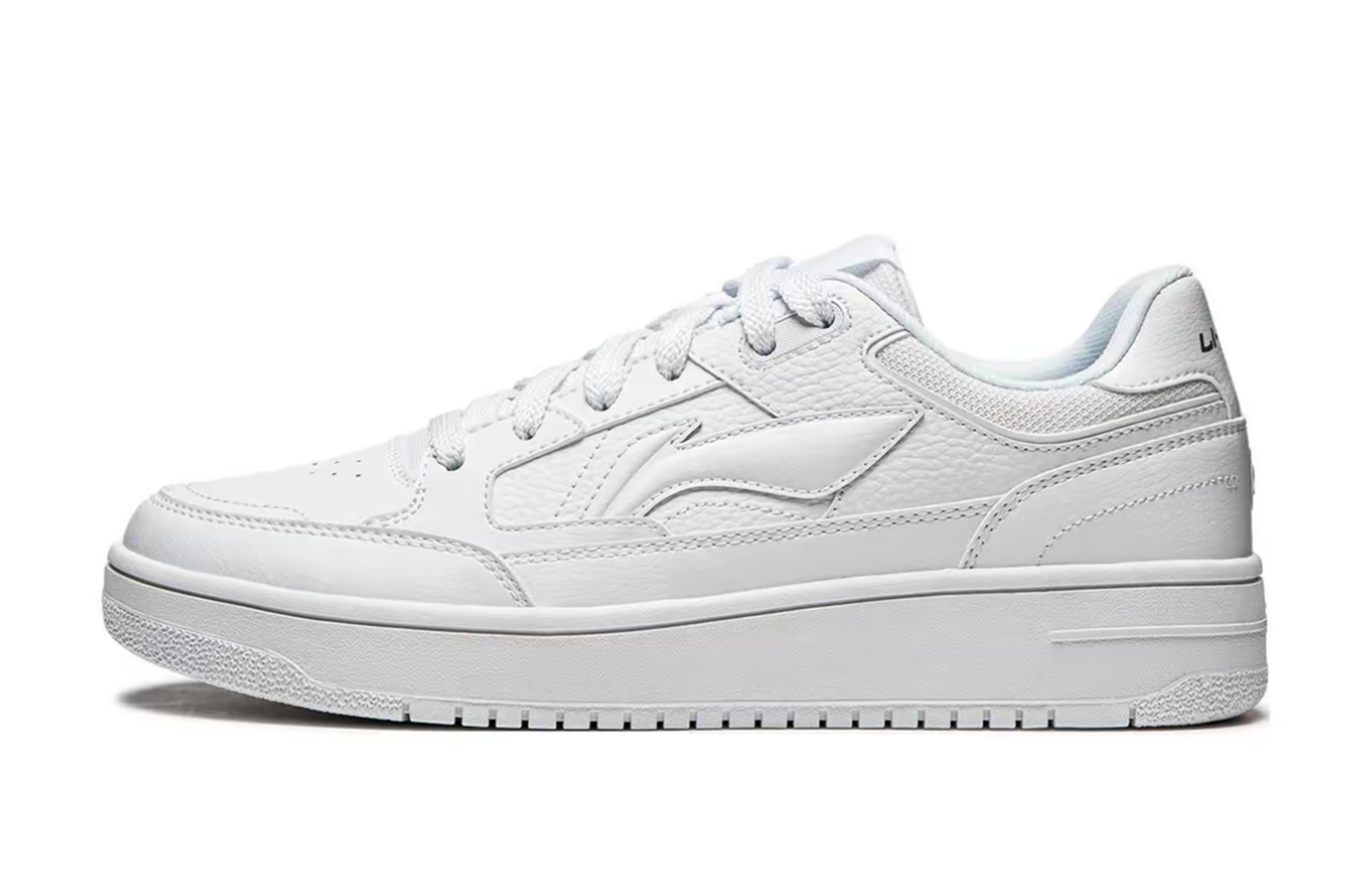 Li-Ning Tianji Abrasion Resistant Height Increasing Low top Skateboard Shoes мужские светло-серые — фото 2