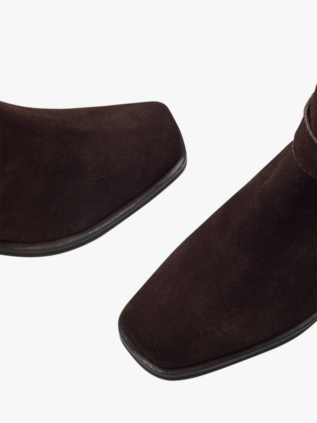 Ботинки Shoon Gallant до колена из замши Moda in Pelle, Dark Brown — фото 4