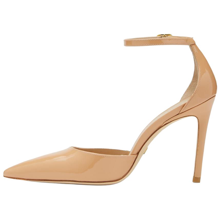 SW Slim Heel Высокие каблуки 10 см Женские Бежевые Stuart Weitzman
