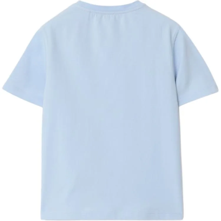 Футболка для детей Crew Neck Moderate Burberry, ice синий — фото 3