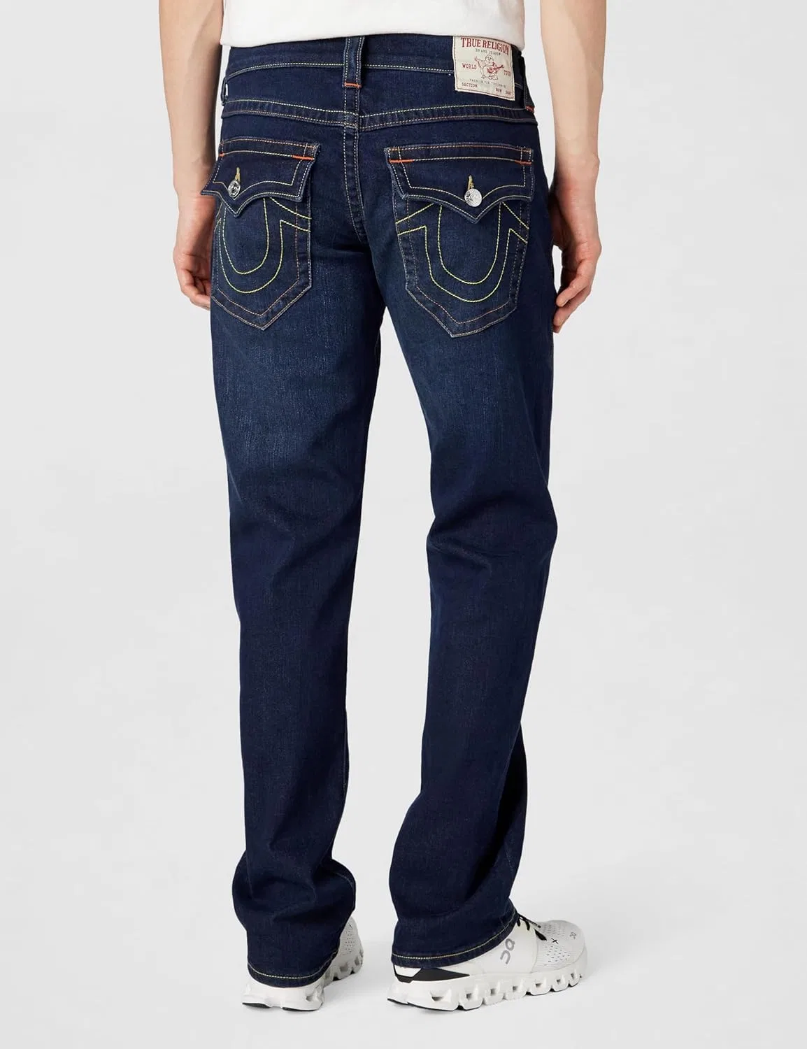 Мужские кроссовки True Religion Ricky с накладными карманами, длина внутреннего шва 34 дюйма, Dark Wash Muddy Waters — фото 4