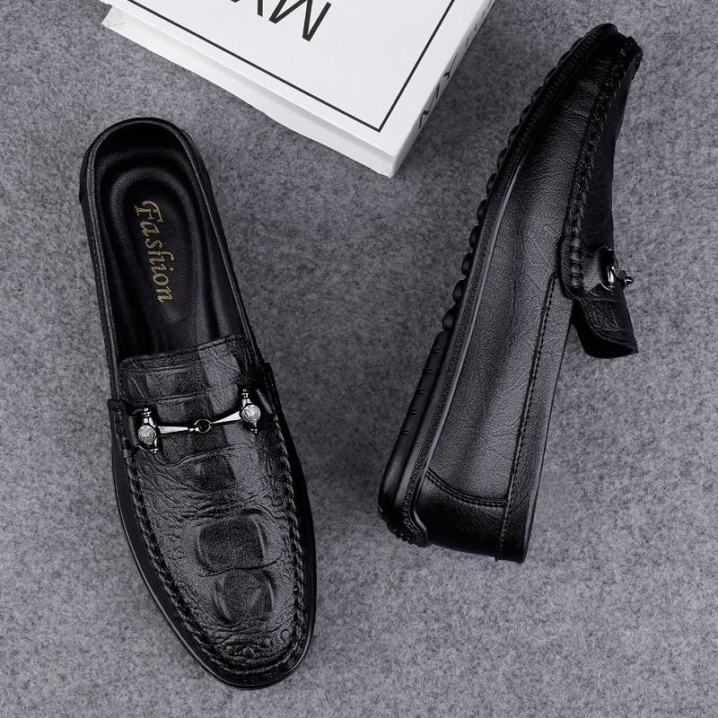 CALIFBULL Мокасины мужские коричневые, цвет Brown[Leather Shoe Size: Size 40 in This Model = Athletic Shoes 41] — фото 4
