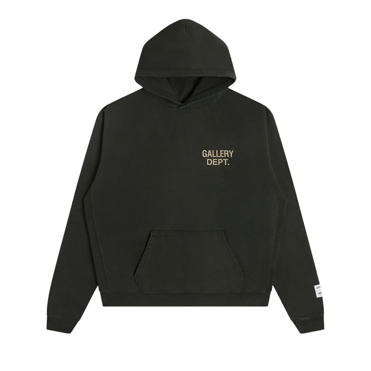 

Худи Gallery Dept. 90s GD Logo Hoodie 'Vintage Black', черный
