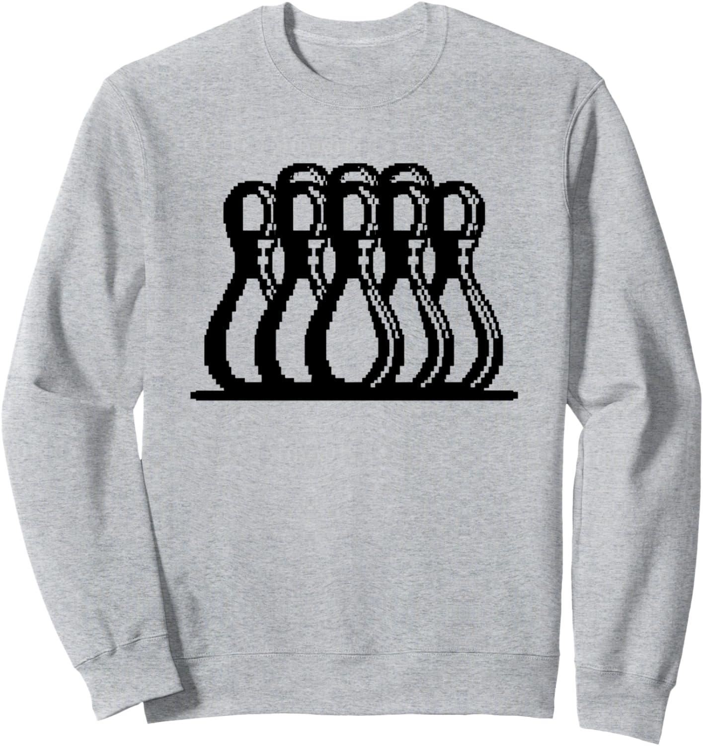 

Толстовка с пиксельной графикой на тему боулинга Funny Bowling Fan T-Shirts And Gifts, серый