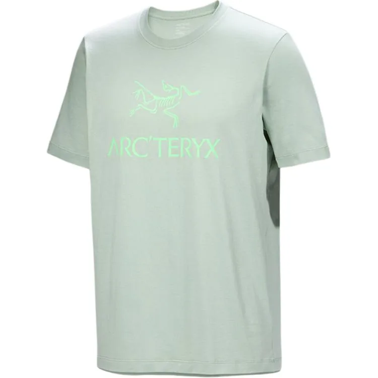 Футболка Arc'teryx с логотипом Arc'Word, Original Stone Green/Phosphorescent Heather