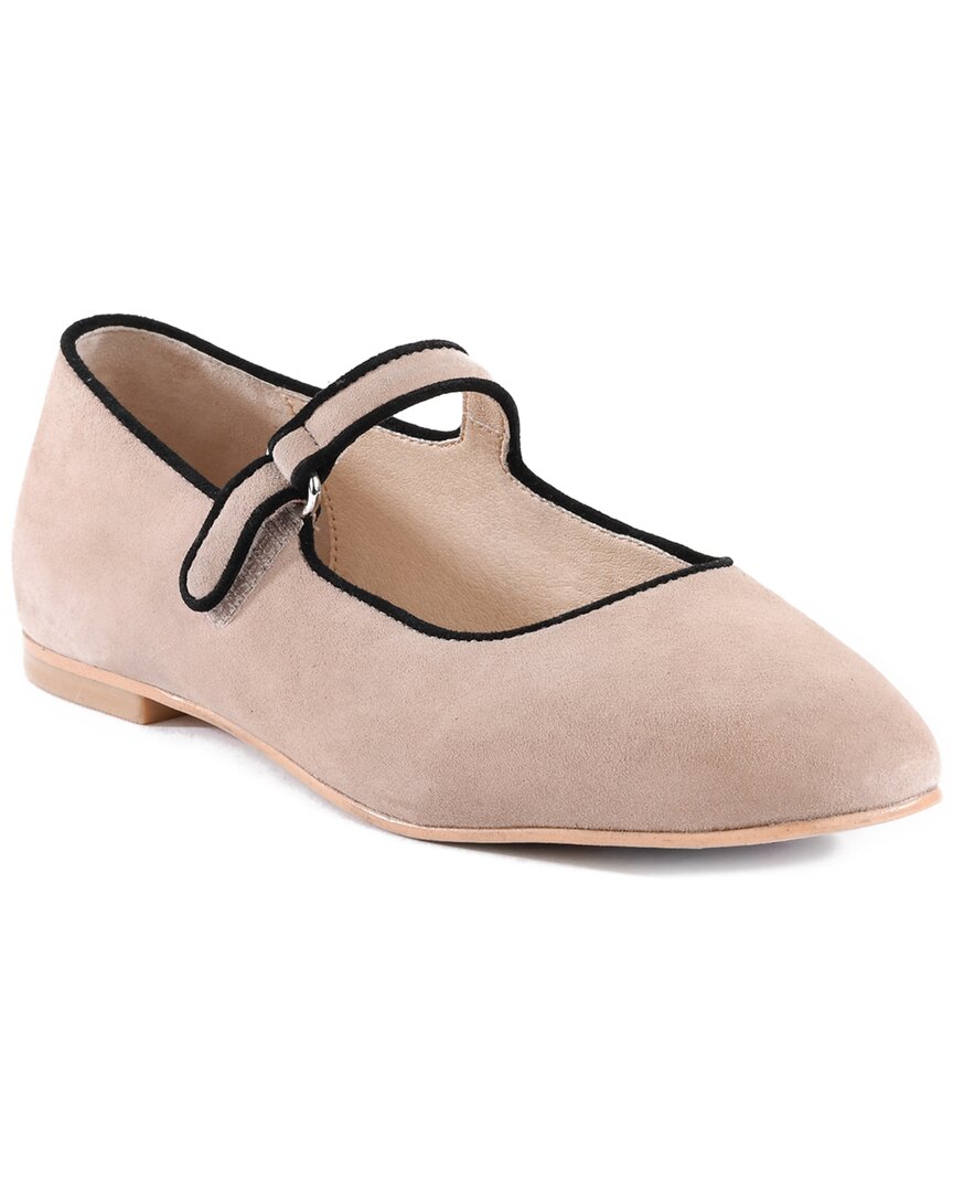 Туфли на плоской подошве из замши Seychelles Shea, цвет taupe suede