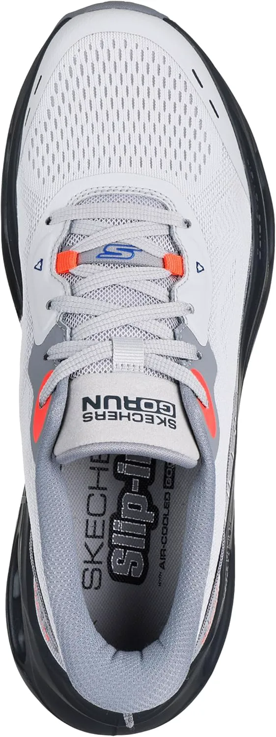 Мужские кроссовки Skechers Max Cushioning Glide Step с амортизацией, надевание без помощи рук, серый/черный — фото 2