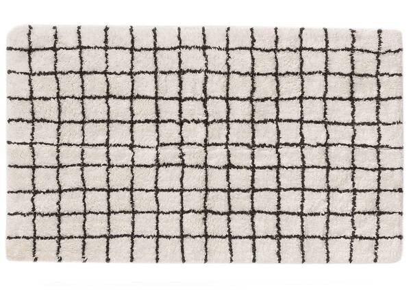 

Коврик для ванной benuta Wavu, 70x1x120 см, белый