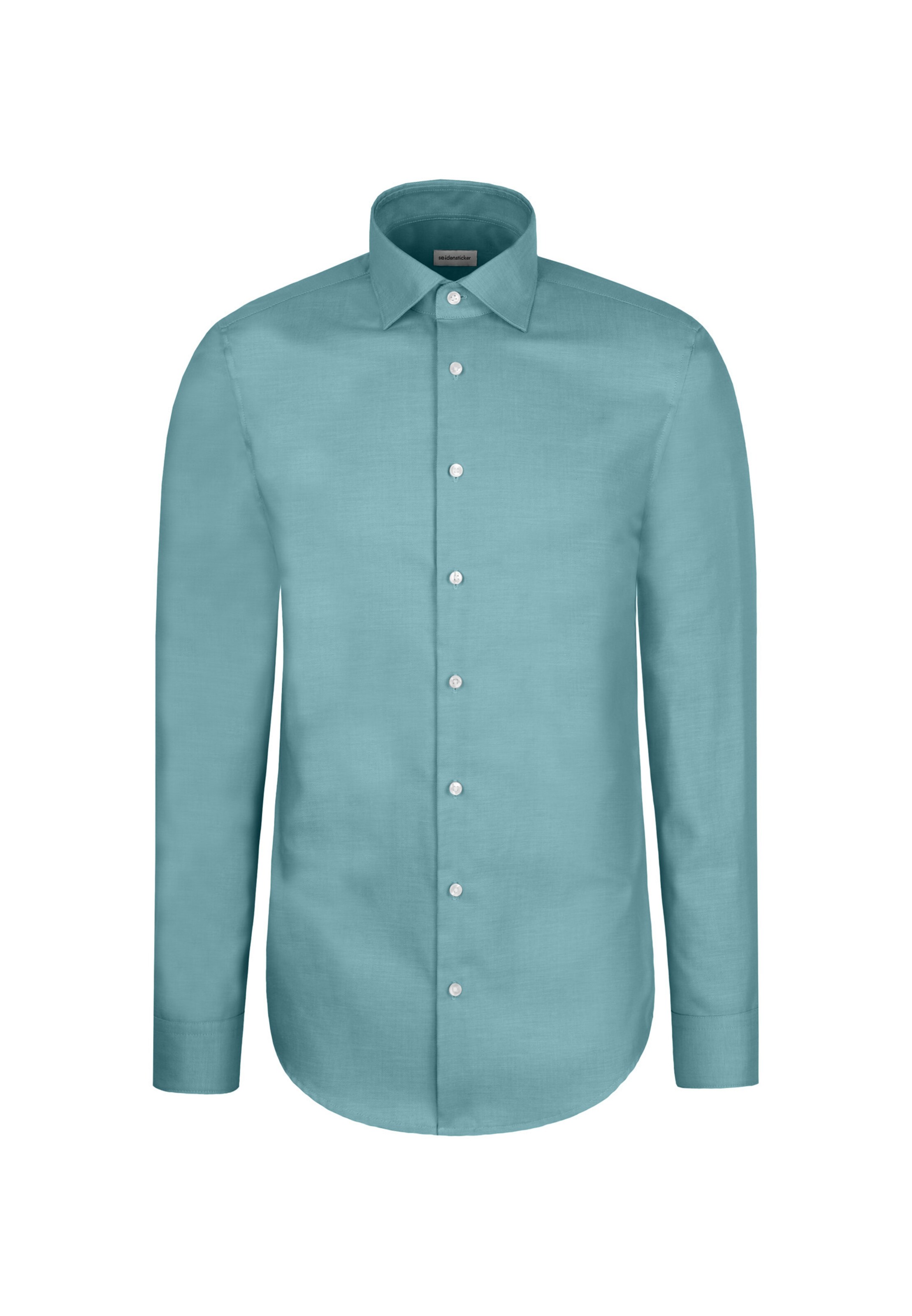 

SEIDENSTICKER Деловая рубашка приталенного кроя в бирюзовом цвете
