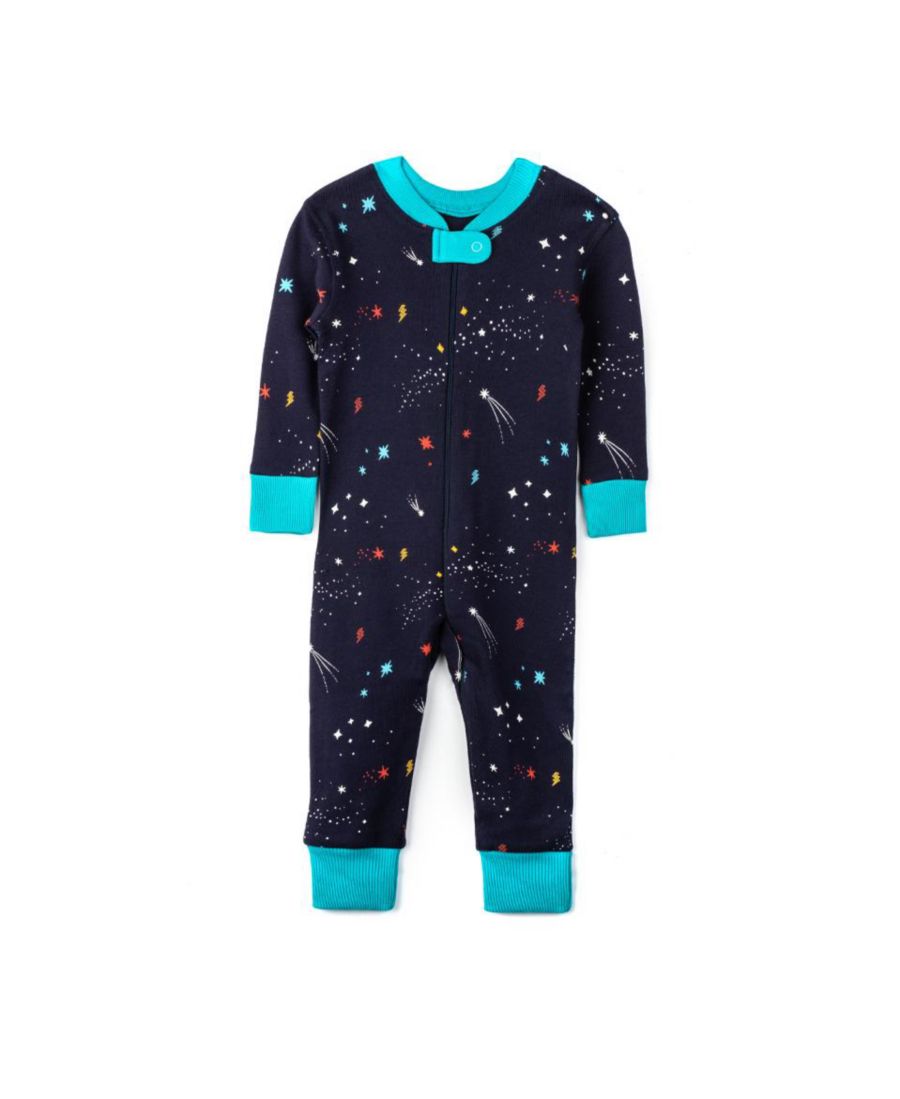 

Детская облегающая пижама из 100% органического хлопка, произведенного в соответствии с принципами справедливой торговли Mightly, Galaxy