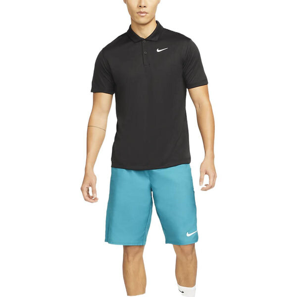 Футболка men's solid color buckle short sleeve polo black polo shirt Nike, мультиколор — фото 3