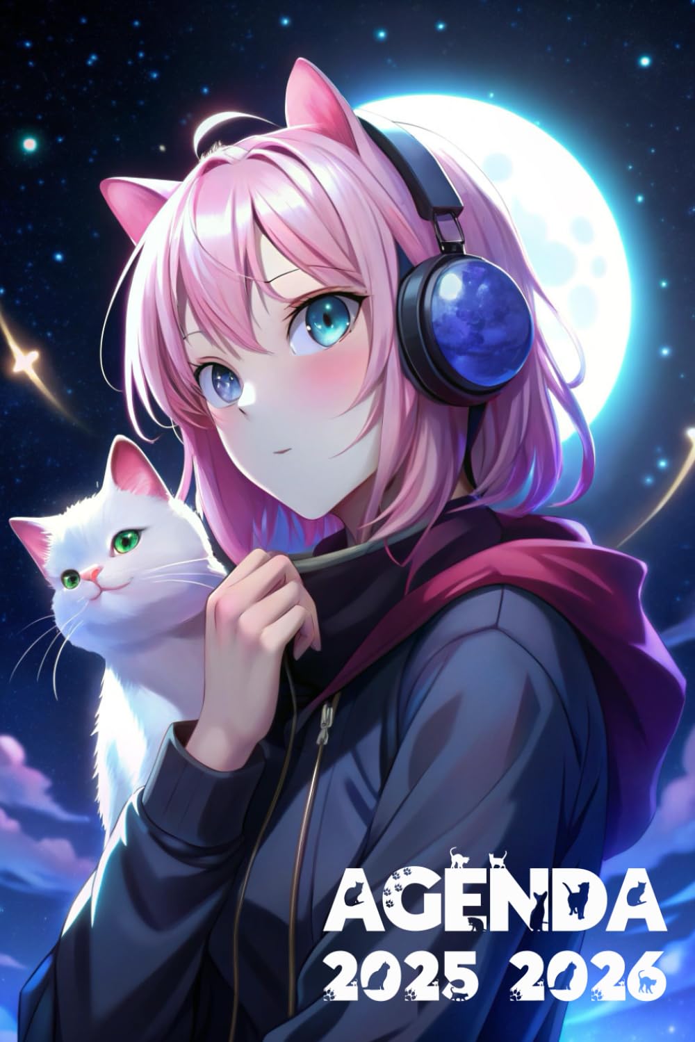 

Agenda 2025 2026: Fille Anime Manga Chaton Kawaii | 1 JOUR PAR PAGE | En Français De Septembre à Juillet | Écolières, Collégiennes et Lycéennes (French Edition) (Independently published)