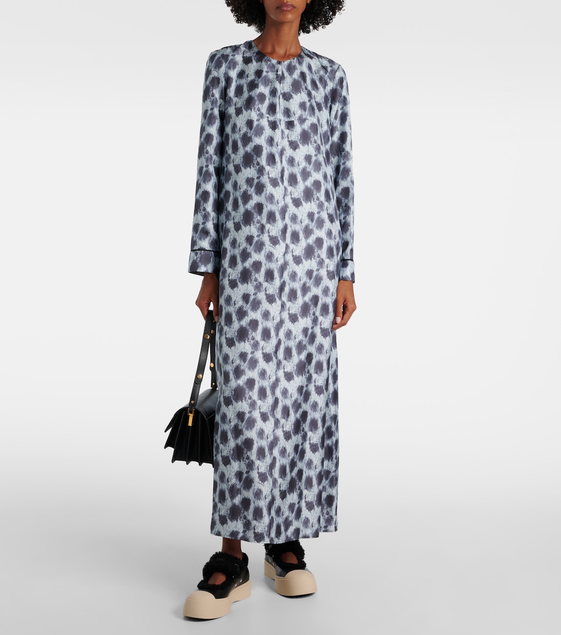 Кроссовки Pablo из кожи с подкладкой из овчины Marni, черный — фото 3