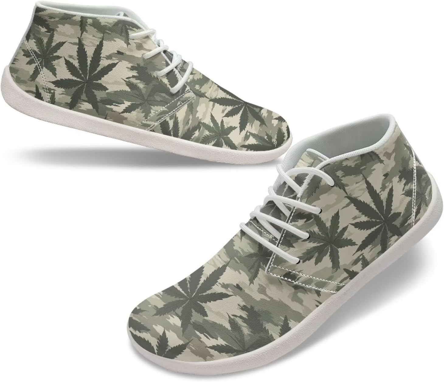 

Мужские босоножки с открытым носком, дышащие, широкие для пальцев, прогулочные, легкие, с нулевым уклоном, кроссовки для бега, лоферы, размер США 5-14 Qoiuvncy, Camouflage Leaves Pattern