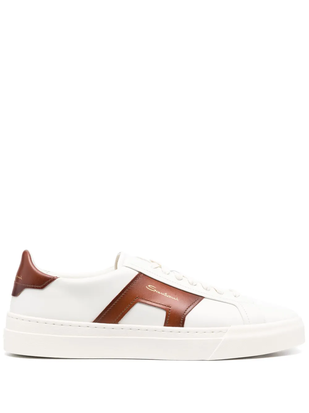 

Кеды Double Buckle Santoni, белый