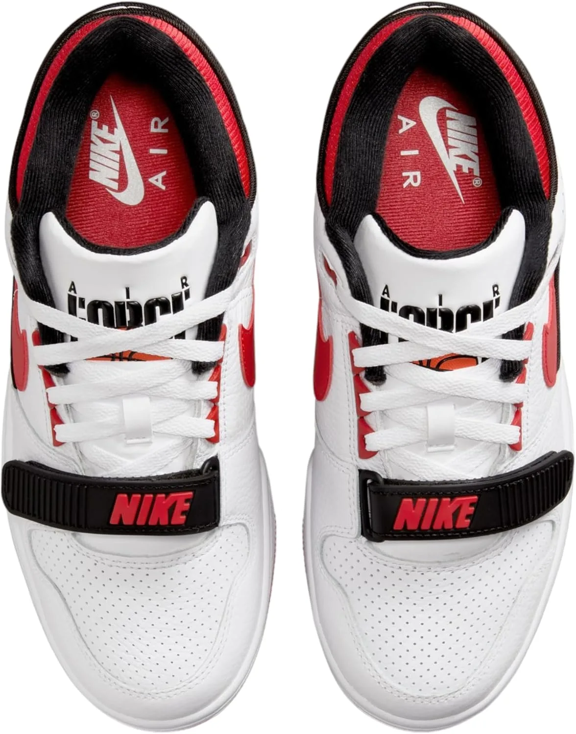 Кроссовки Nike Aff88, белый/черный/красный/серый — фото 4