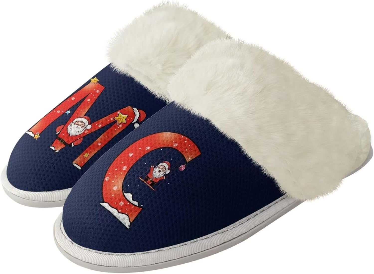 

Тапочки Srengjodk для женщин и мужчин, хлопковые фланелевые тапочки с меховой отделкой, домашние тапочки, рождественские тапочки для пары, размеры 36-47, Retro Xmas Style