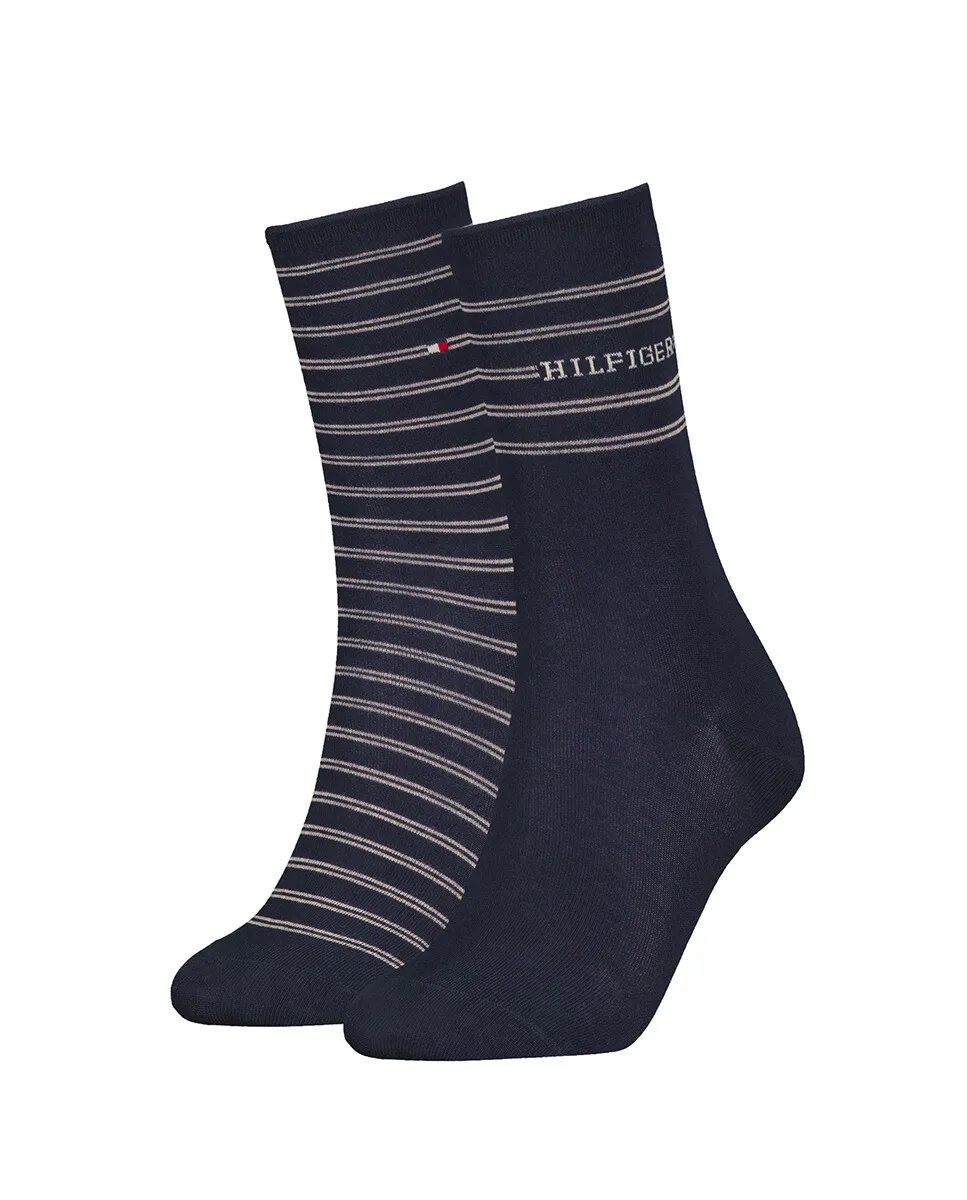 

Женские классические носки Tommy Hilfiger, две пары, темно-синий