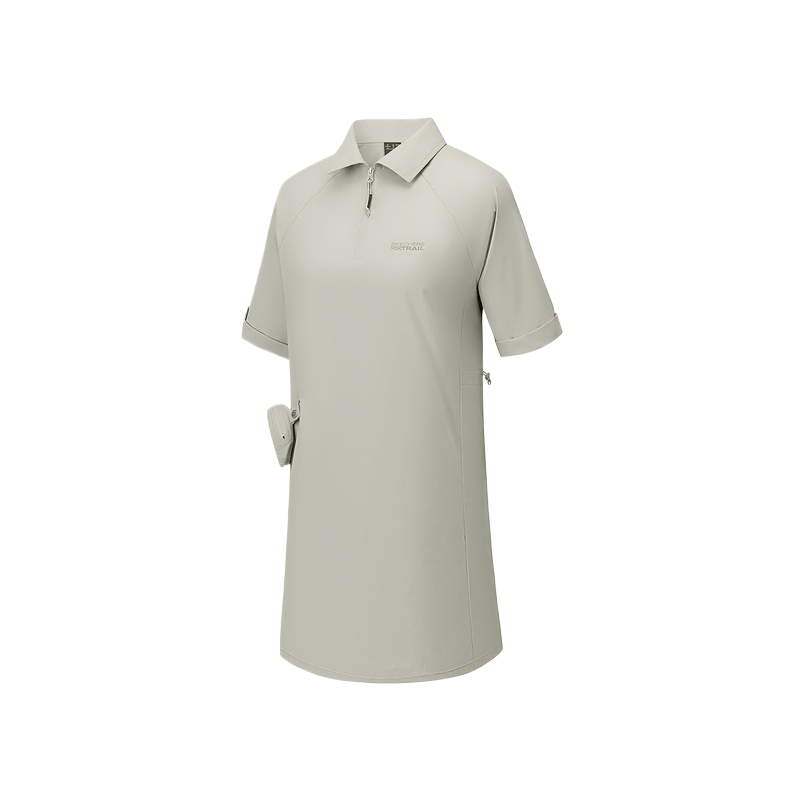 

Горное и дикое платье с короткими рукавами для женщин Skechers, серый