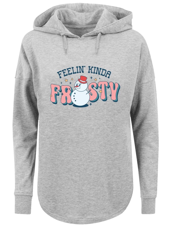 

Пуловер F4NT4STIC Oversized Hoodie Feelin Kinda Frosty Snowman, серый