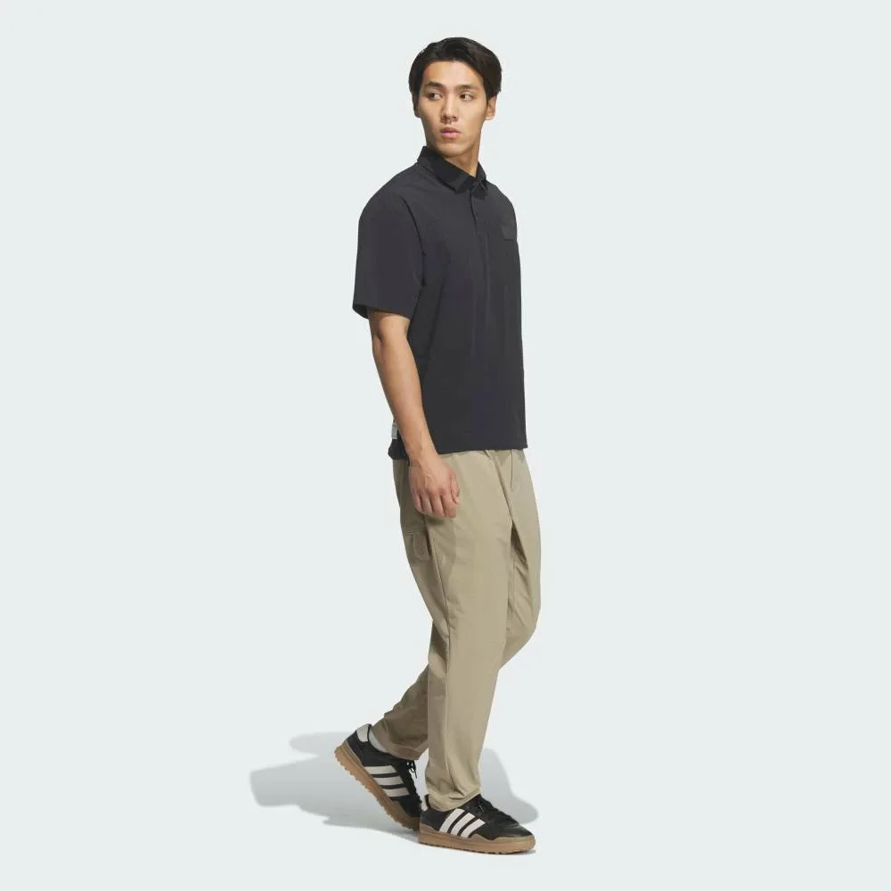Поло Range Commuter Woven с коротким рукавом и свободным кроем Adidas, black — фото 3