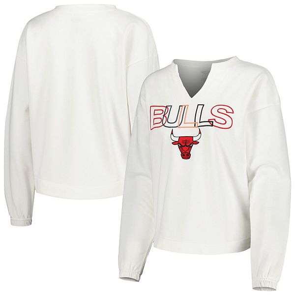 

Женская футболка с длинным рукавом и вырезом sunray notch neck chicago bulls Unbranded