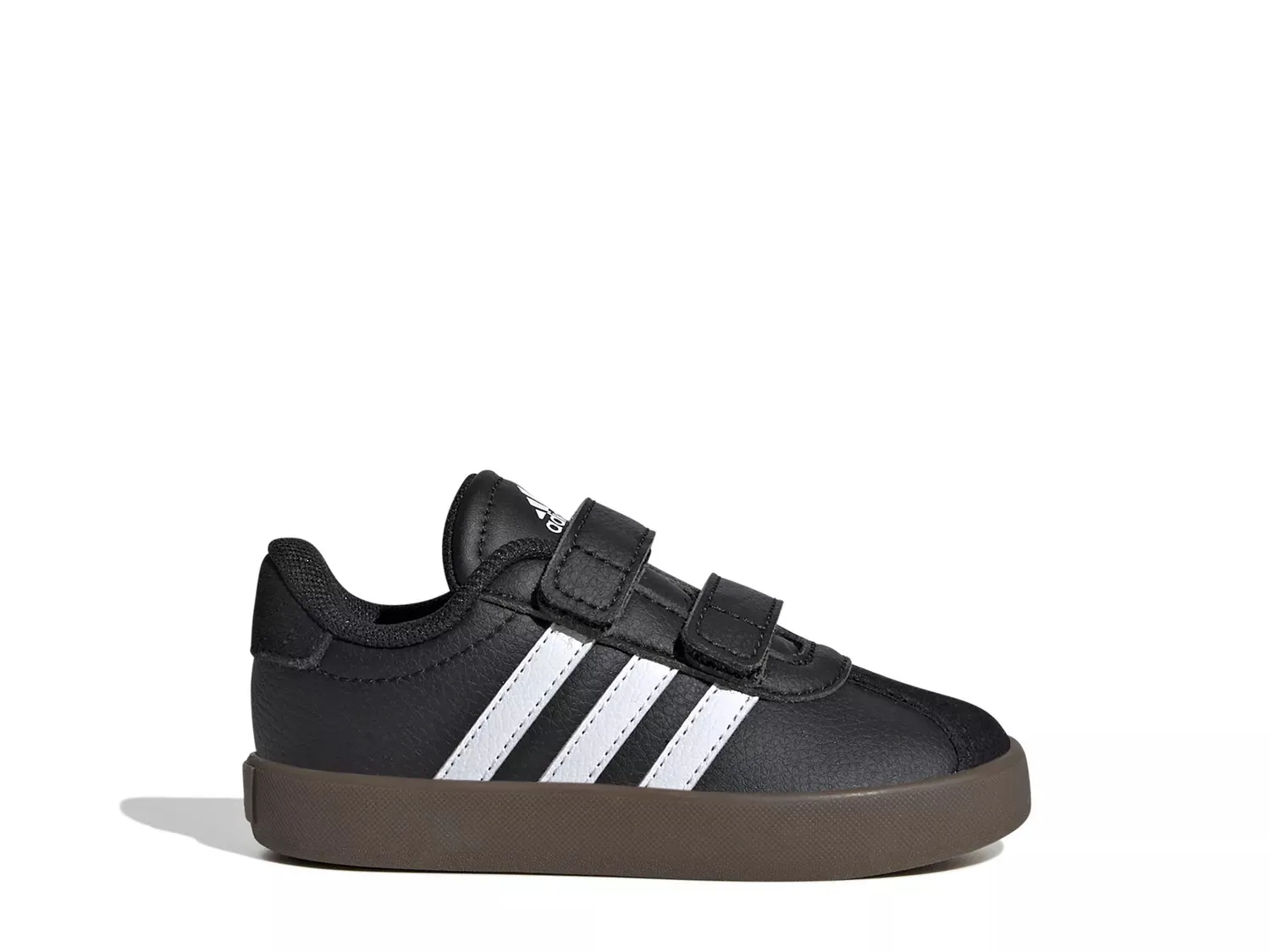 Кроссовки Adidas VL Court 3.0 — детские, черные/белые — фото 3
