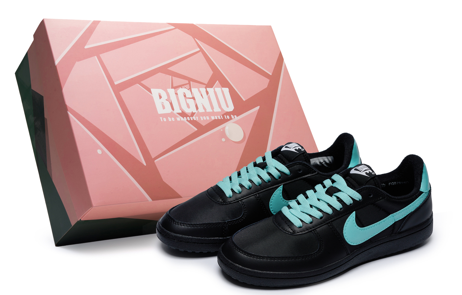 

Field General '82 Vintage баскетбольные кроссовки Unisex Low top Tiffany Blue Nike, черный/синий