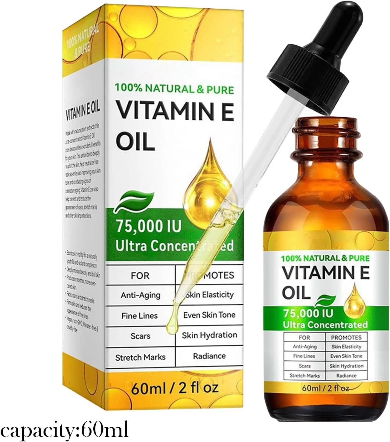 Масло для лица увлажняющее Generic 60 мл желтый — фото 4