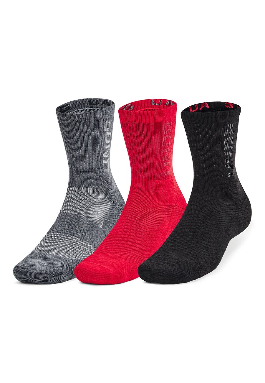 

Носки UNDER ARMOUR Athletic Socks, серый/красный/черный