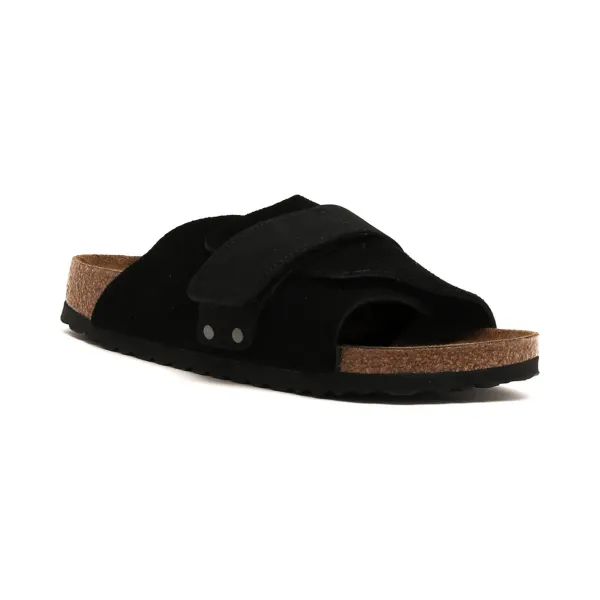 Кожаные тапочки киото вл Birkenstock, черный